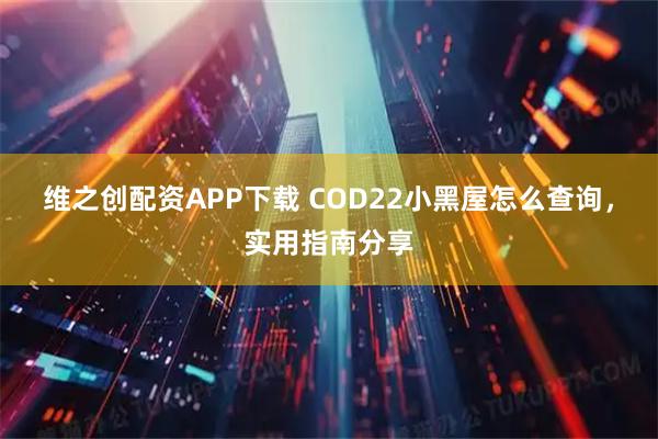 维之创配资APP下载 COD22小黑屋怎么查询，实用指南分享